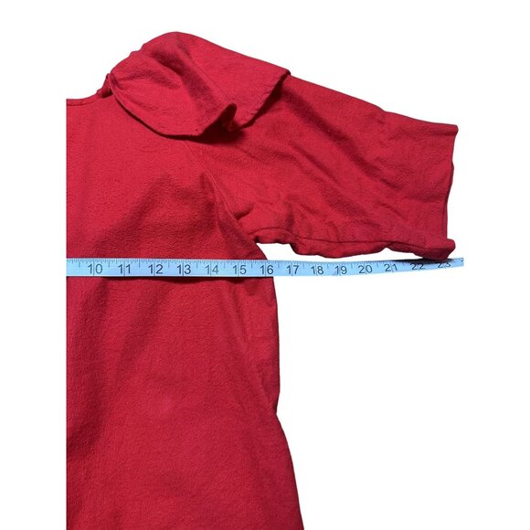 Handmade Youth Halloween Red Devil Costume Romper With Tail & Ruffled Collar M - Picture 4 of 5